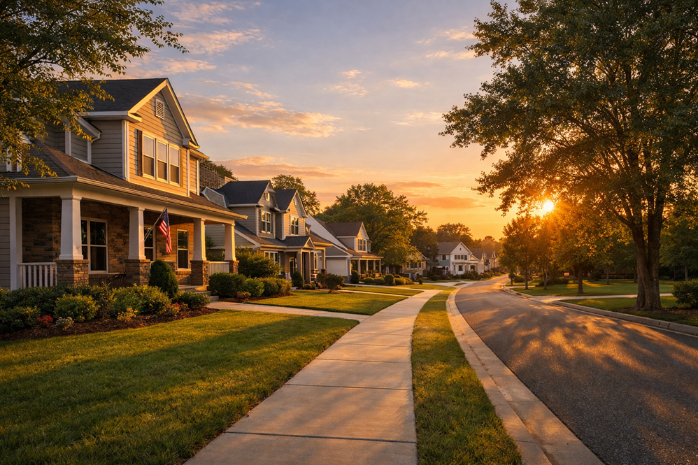 Rincon GA housing market 2026 residential neighborhood at sunset