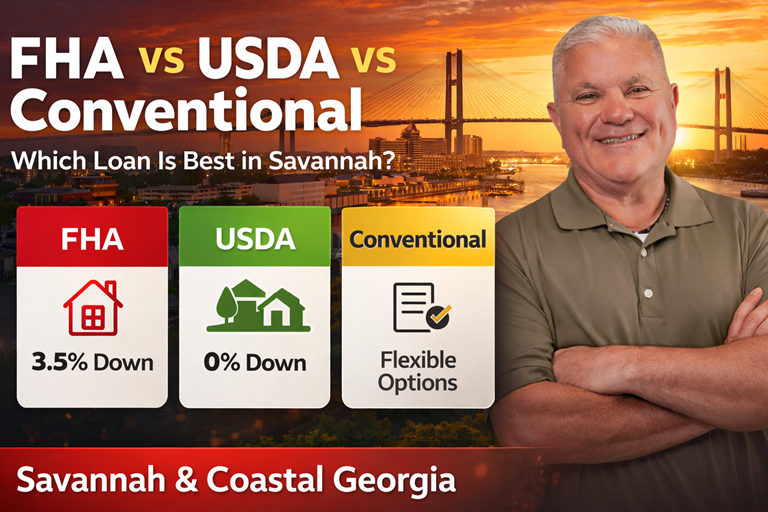 • FHA vs USDA vs Conventional Loans in Savannah GA