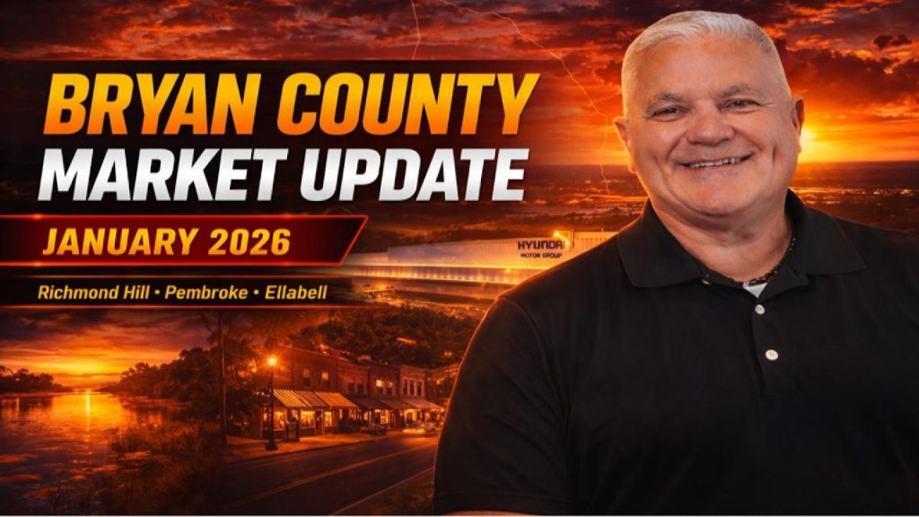 Bryan County GA housing market update January 2026 — Richmond Hill, Pembroke, Ellabell