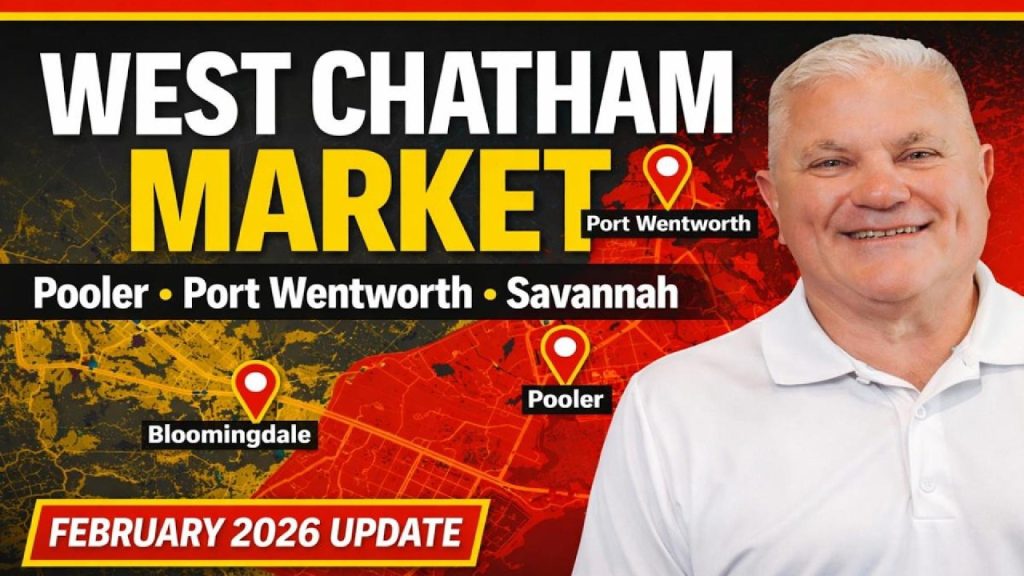 West Chatham County GA housing market update February 2026 — Pooler, Port Wentworth, Savannah, Garden City, Bloomingdale
