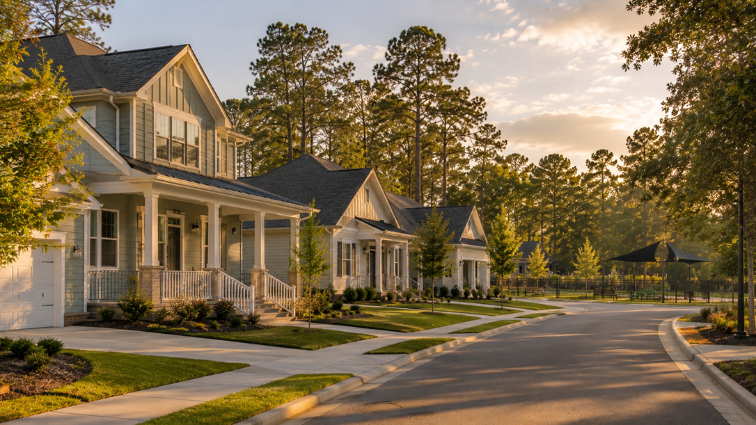 Fernhill Farms new construction in Statesboro Georgia by DR Horton — Tradition Series with HardiePlank siding and premium spec
