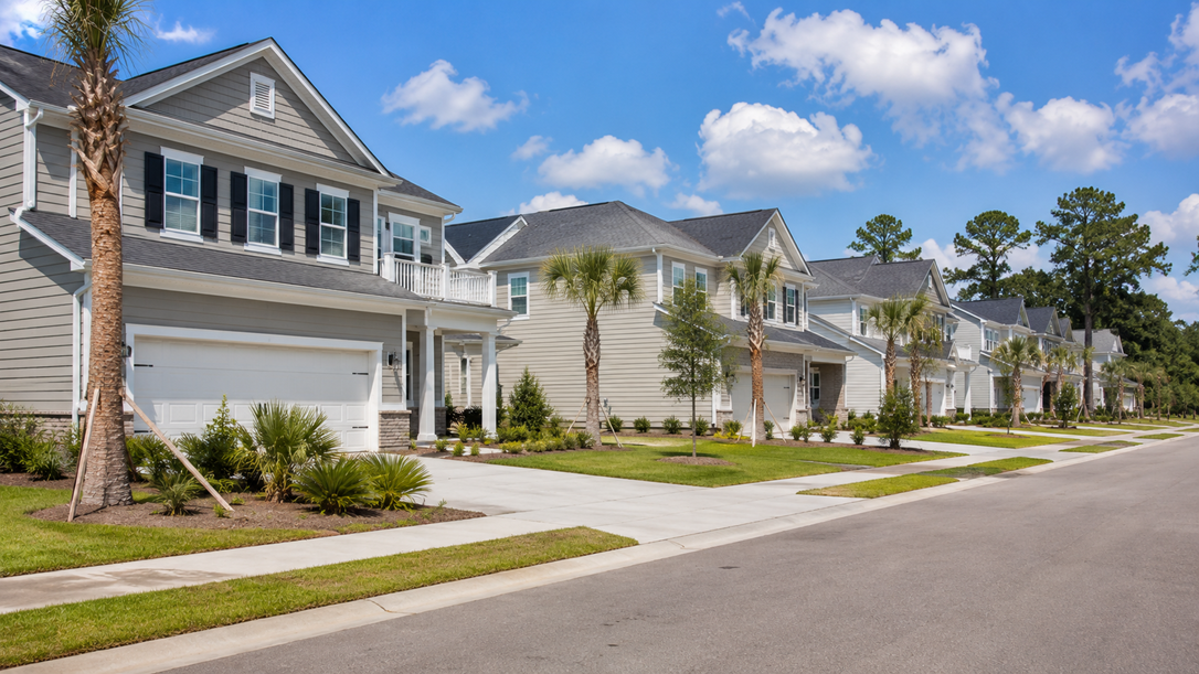New construction street in the Pooler corridor (<a href=